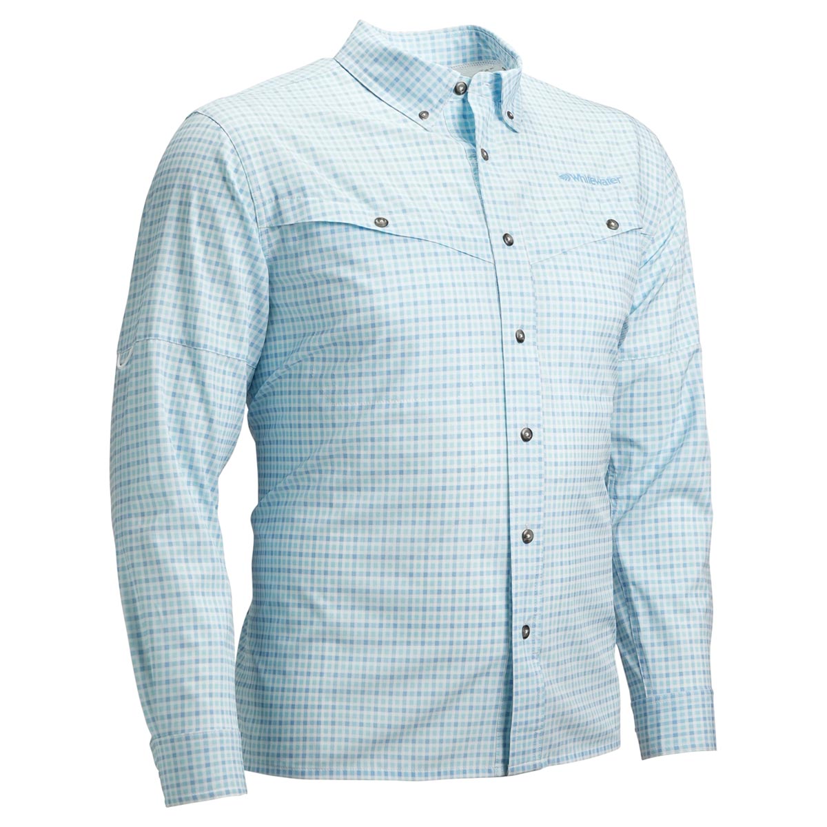 Whitewater Rapids Long Sleeve Fishing Plaid Shirt