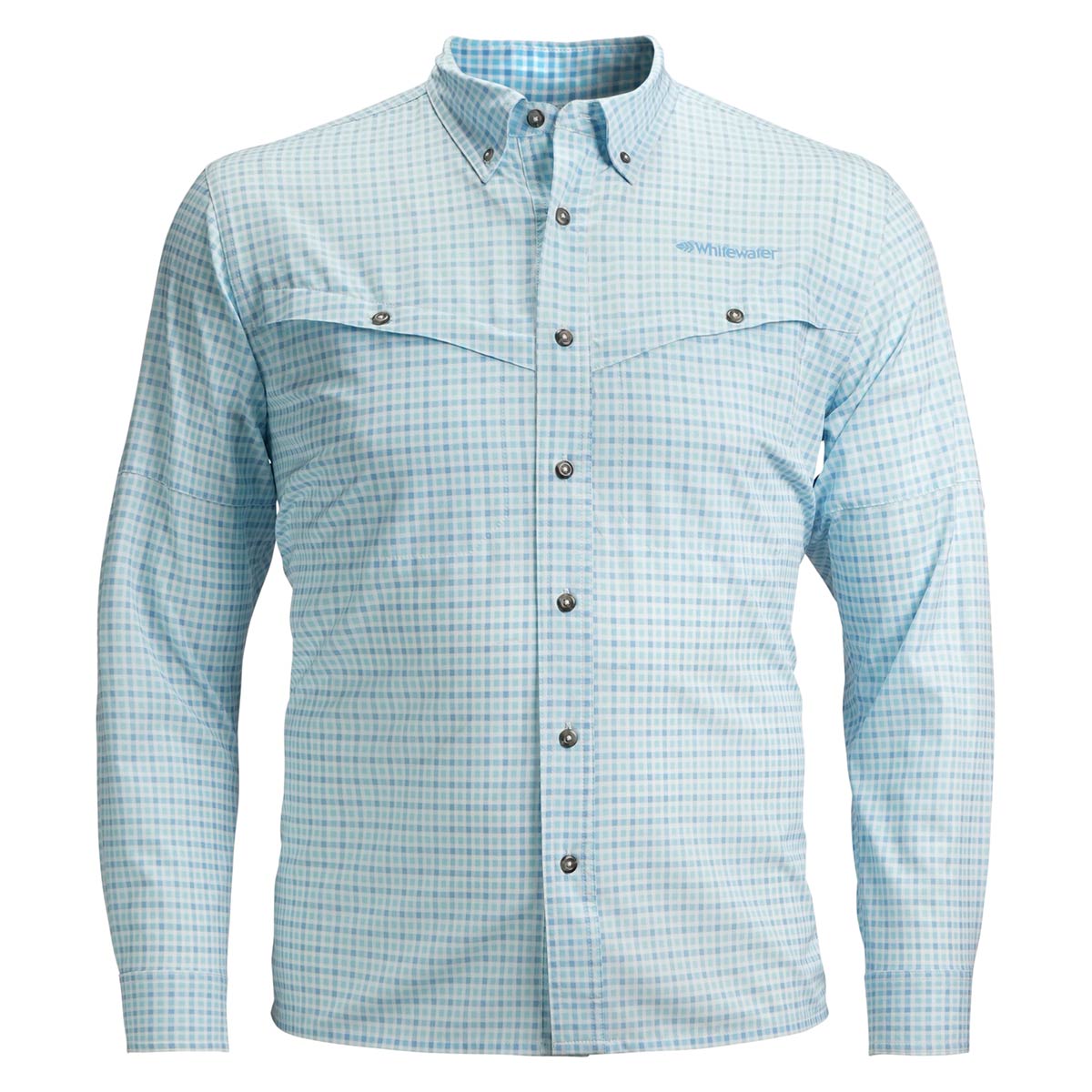 Whitewater Rapids Long Sleeve Fishing Plaid Shirt