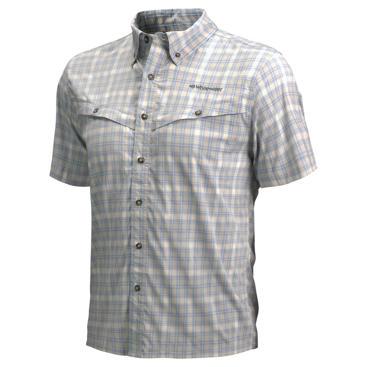 Whitewater Rapids Short Sleeve Plaid Fishing Shirt