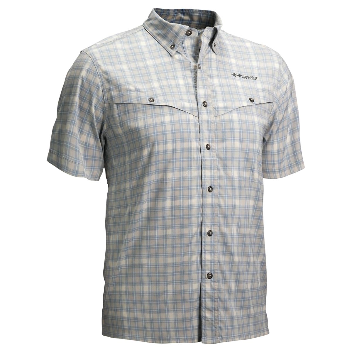 Whitewater Rapids Short Sleeve Plaid Fishing Shirt