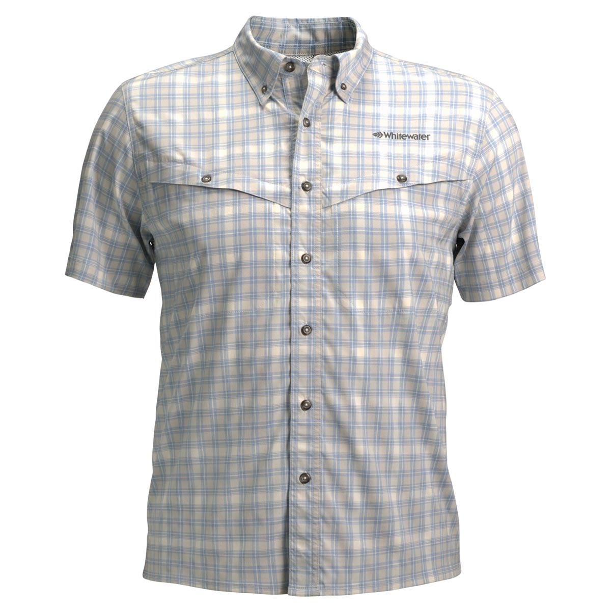Whitewater Rapids Short Sleeve Plaid Fishing Shirt