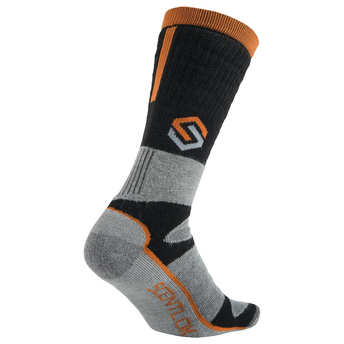 Midweight Merino Boot Sock - Black back