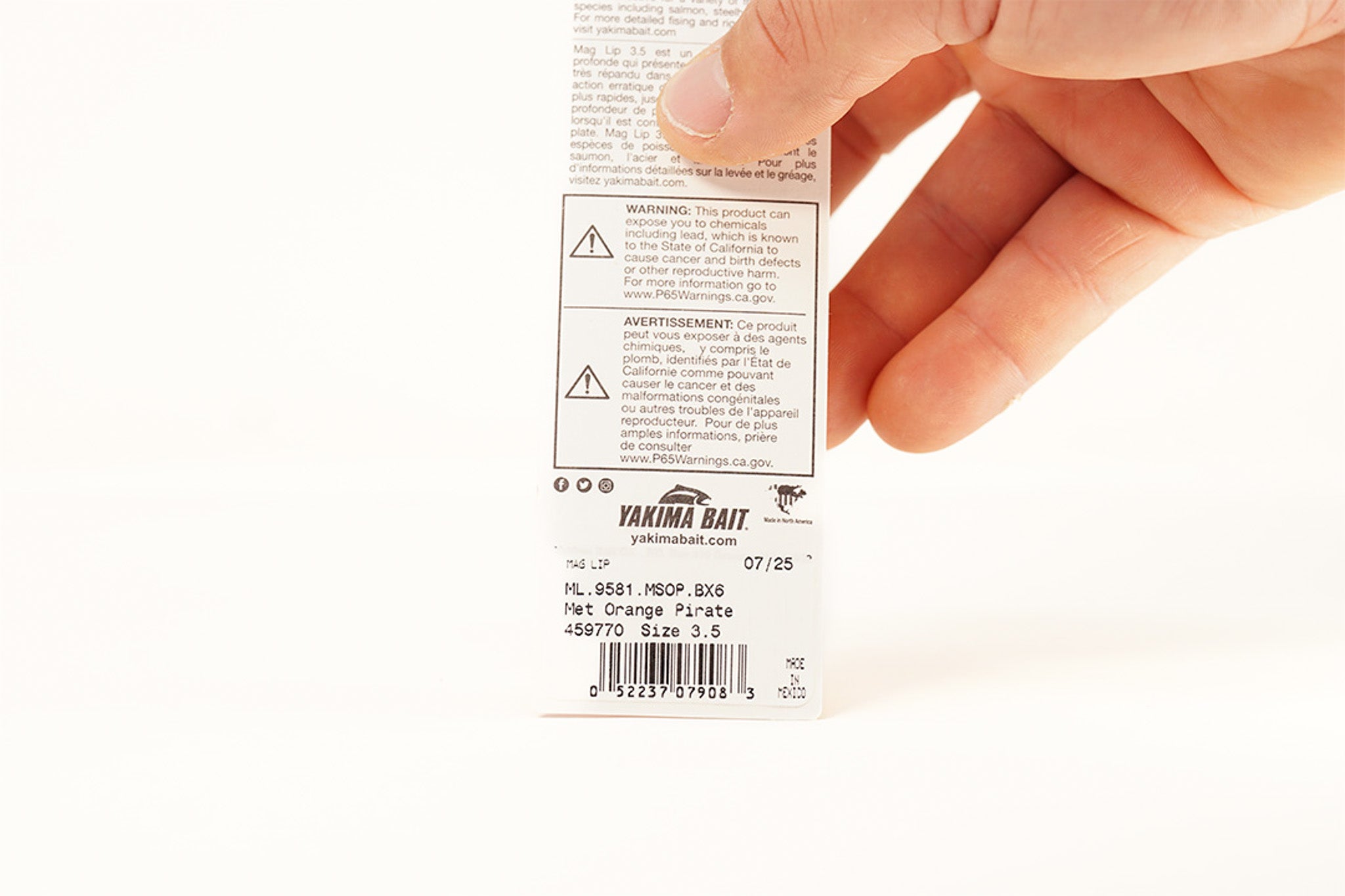 Yakima Met Orange Pirate 3.5" Mag Lip - Mad Scientist Technology Red UV Coating