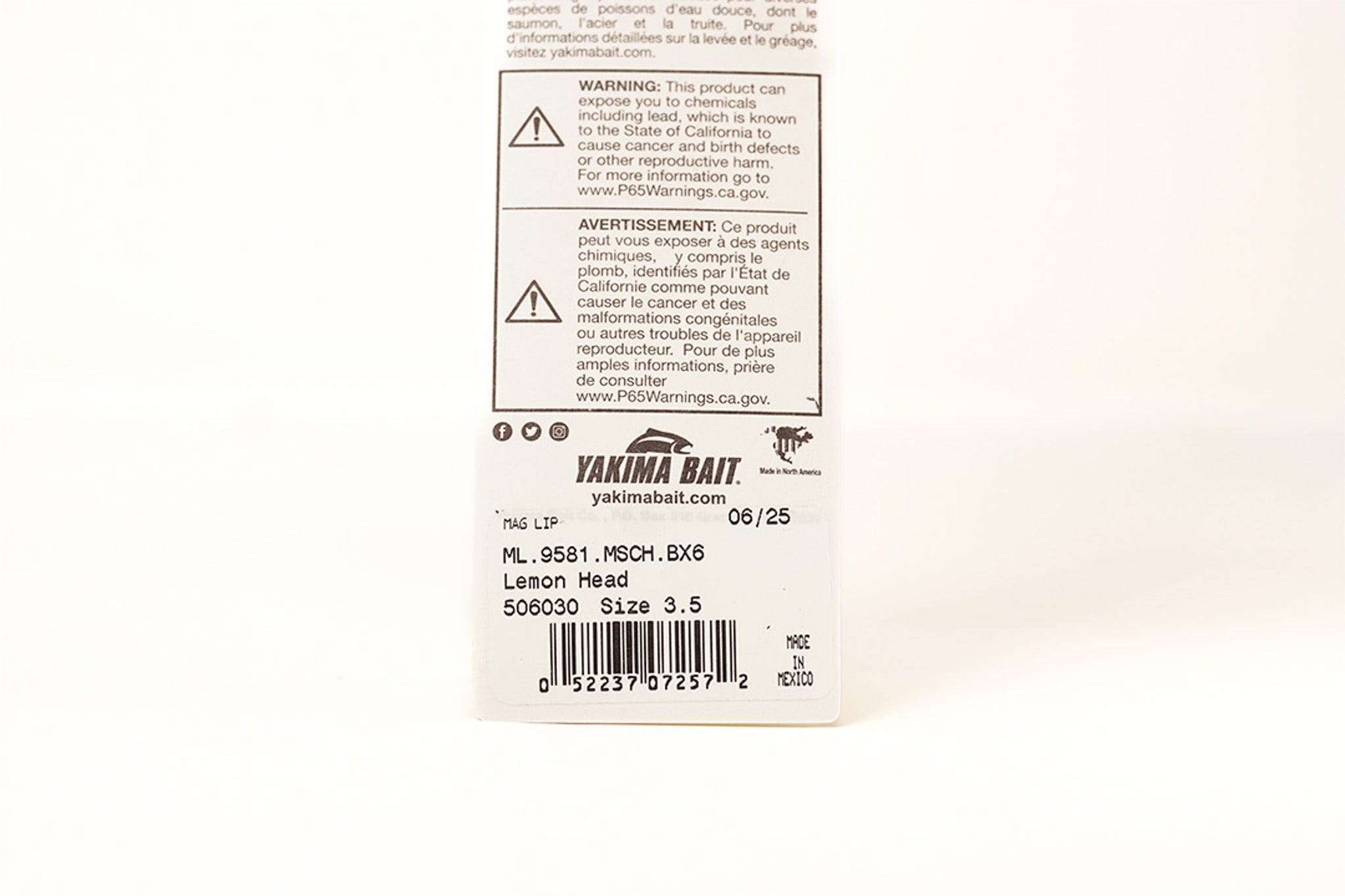 Yakima Lemon Head 3.5" Mag Lip - Mad Scientist Technology Green UV Coating