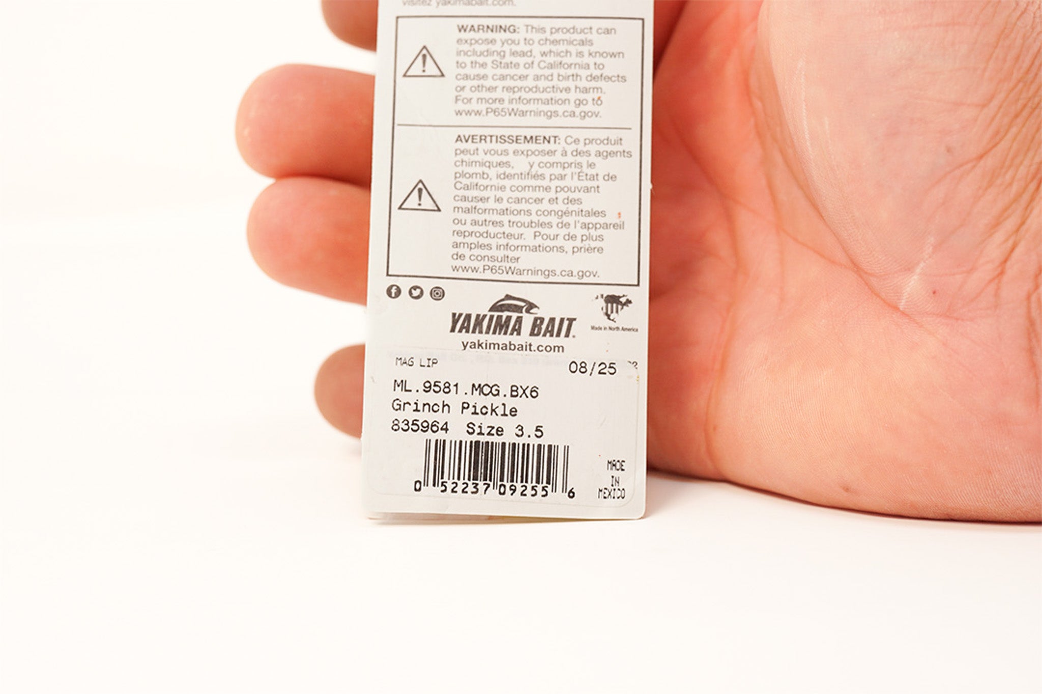 Yakima Grinch Pickle 3.5" Mag Lip - Mad Scientist Technology Blue UV Coating