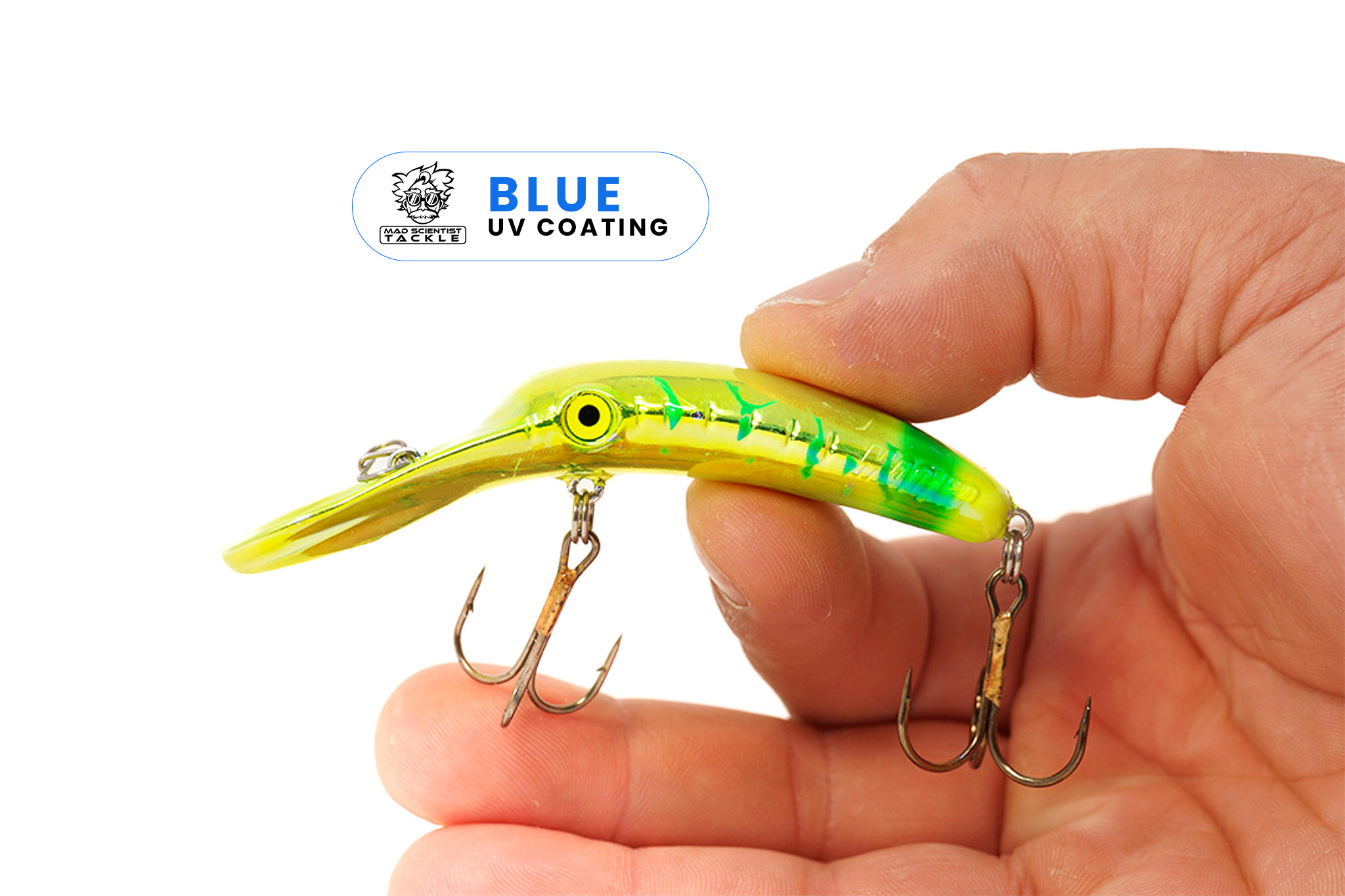 Yakima Grinch Pickle 3.5" Mag Lip - Mad Scientist Technology Blue UV Coating