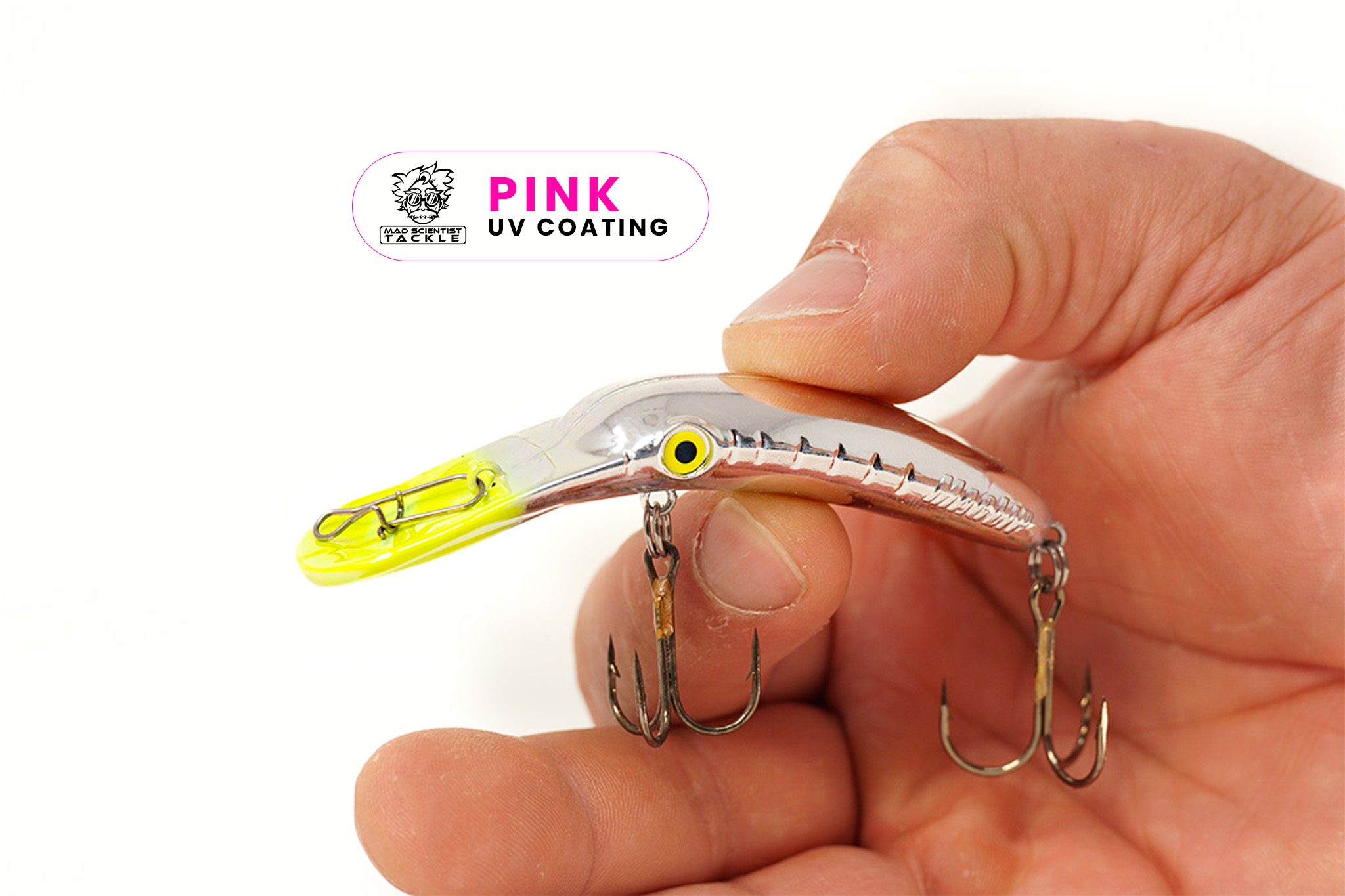 Yakima Lemon Head 3.5" Mag Lip - Mad Scientist Technology Pink UV Coating