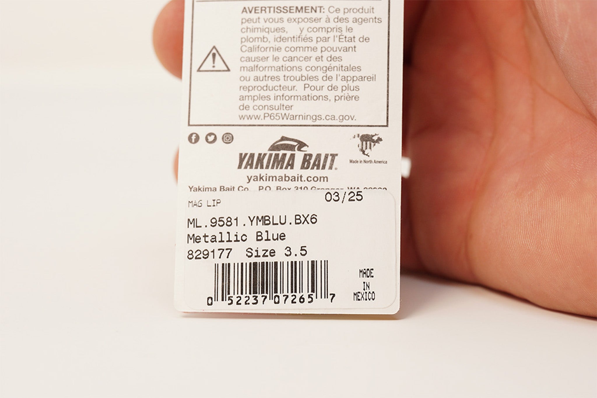 Yakima Metallic Blue 3.5" Mag Lip - Mad Scientist Technology Pink UV Coating