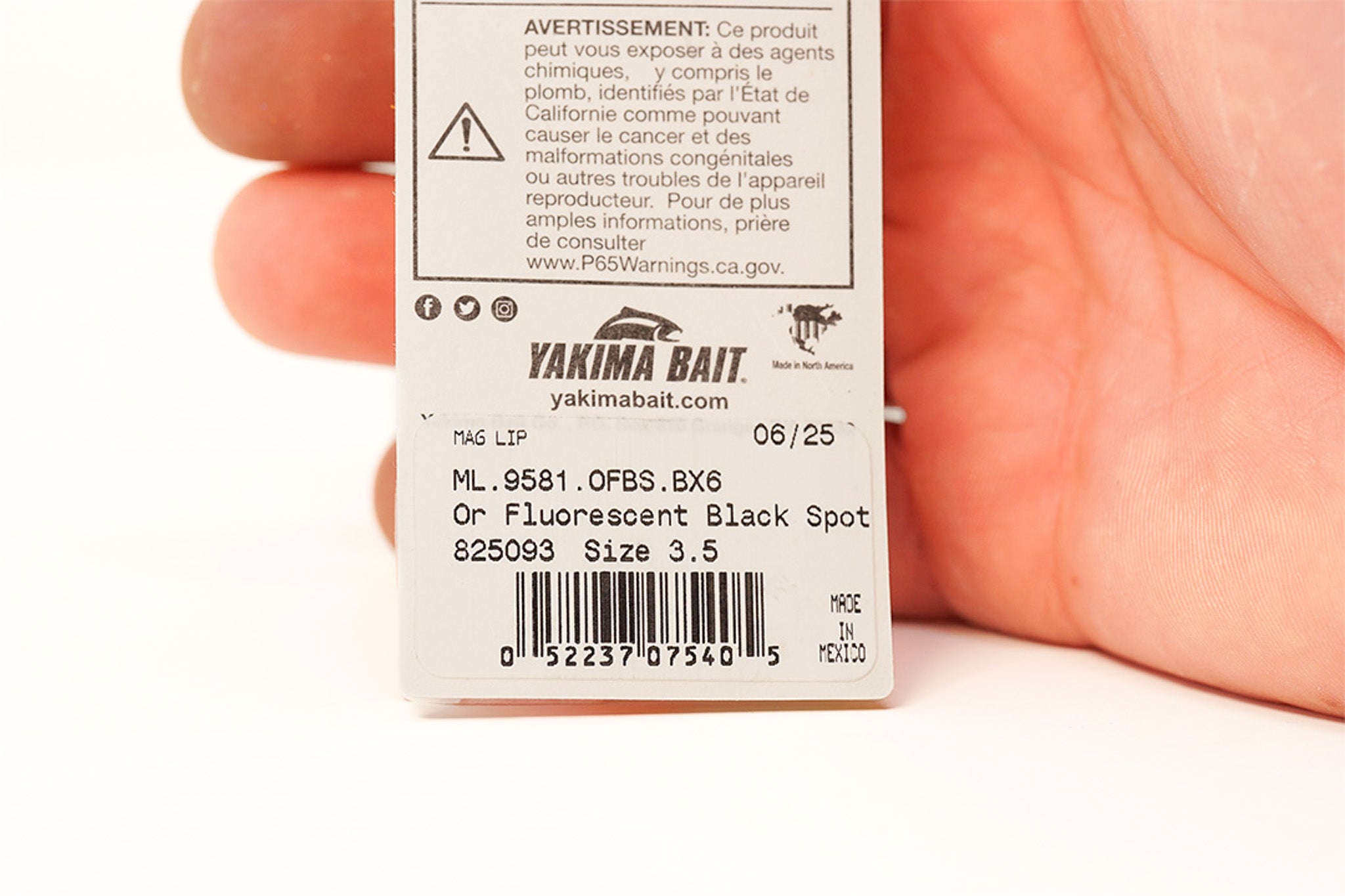 Yakima Florescent Black 3.5" Mag Lip - Mad Scientist Technology Gold UV Coating