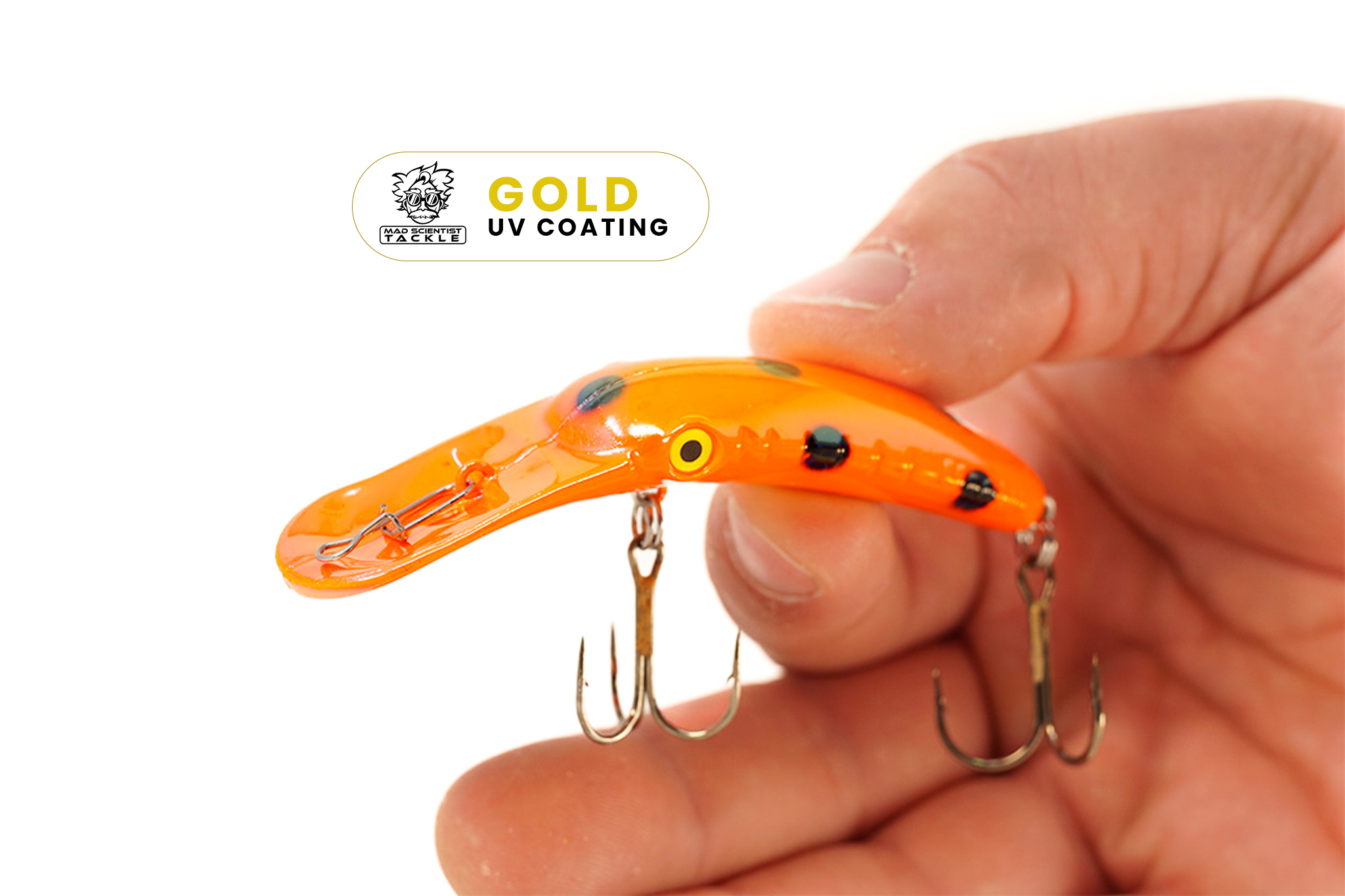 Yakima Florescent Black 3.5" Mag Lip - Mad Scientist Technology Gold UV Coating