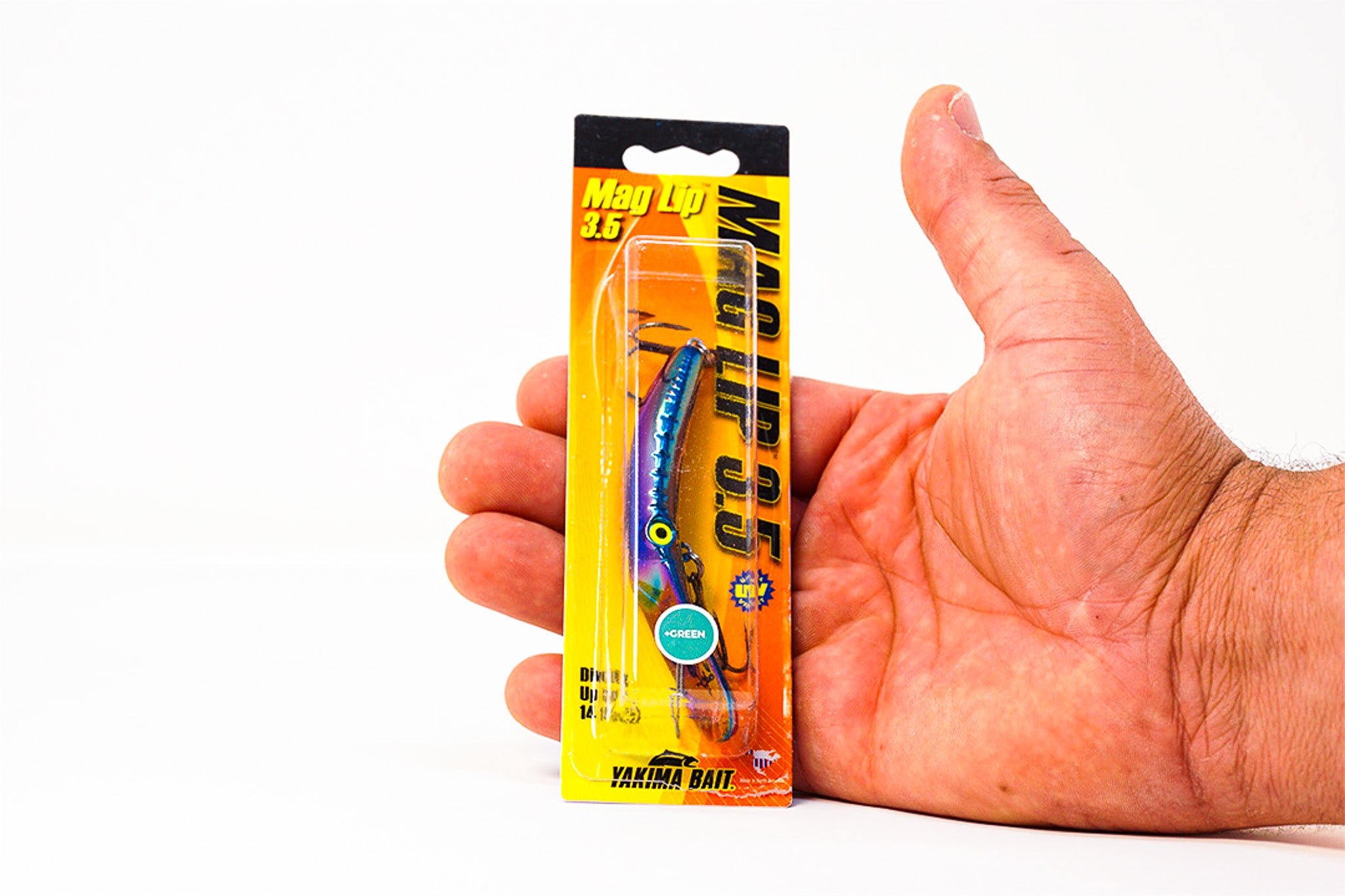 Yakima Metallic Blue 3.5" Mag Lip - Mad Scientist Technology Green UV Coating