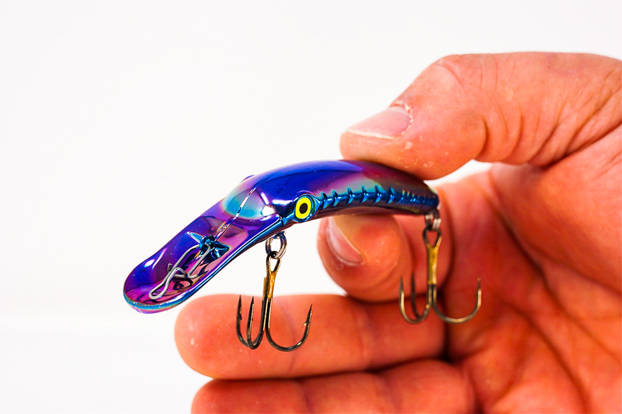 Yakima Metallic Blue 3.5" Mag Lip - Mad Scientist Technology Green UV Coating