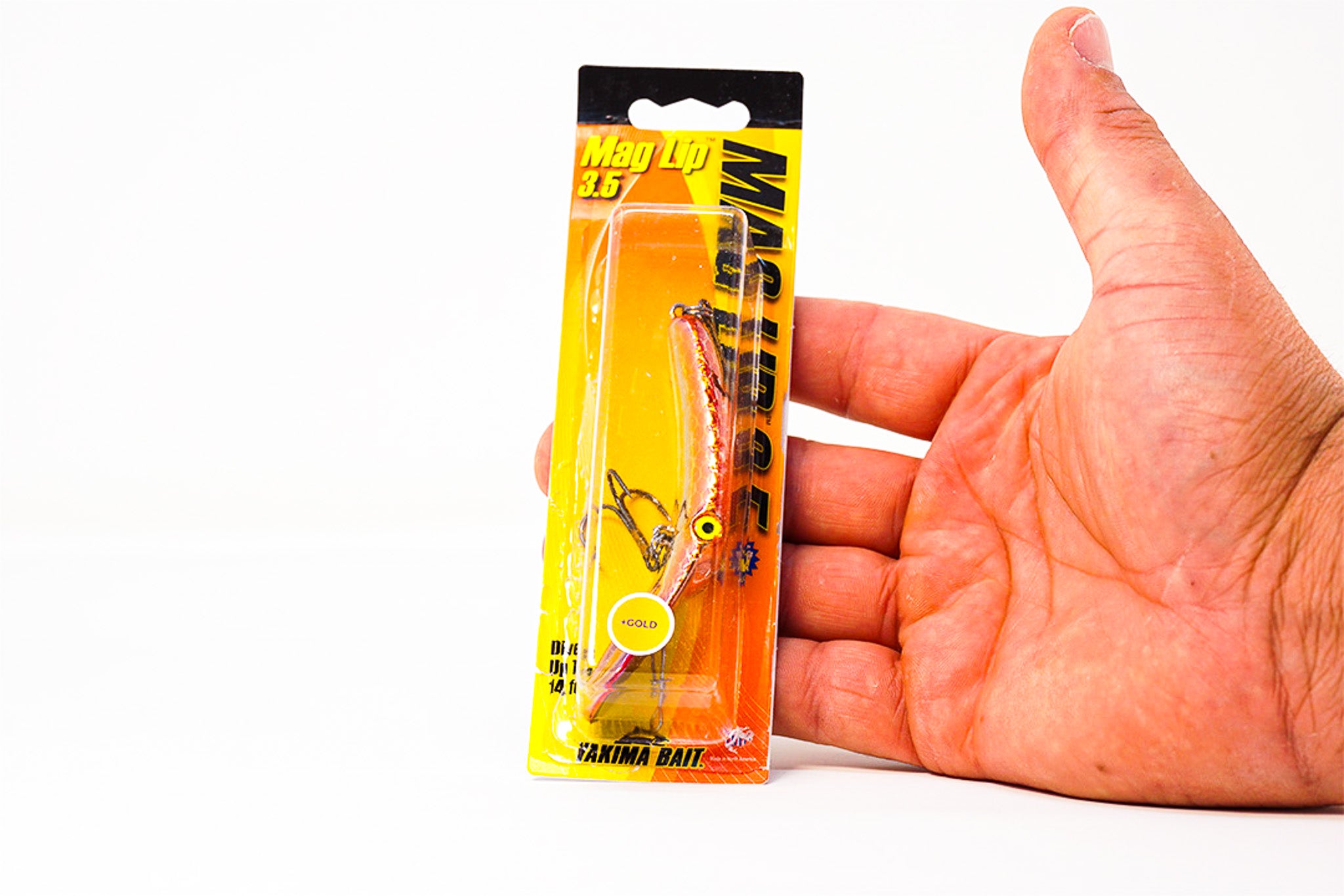 Yakima Met Orange Pirate 3.5" Mag Lip - Mad Scientist Technology Gold UV Coating