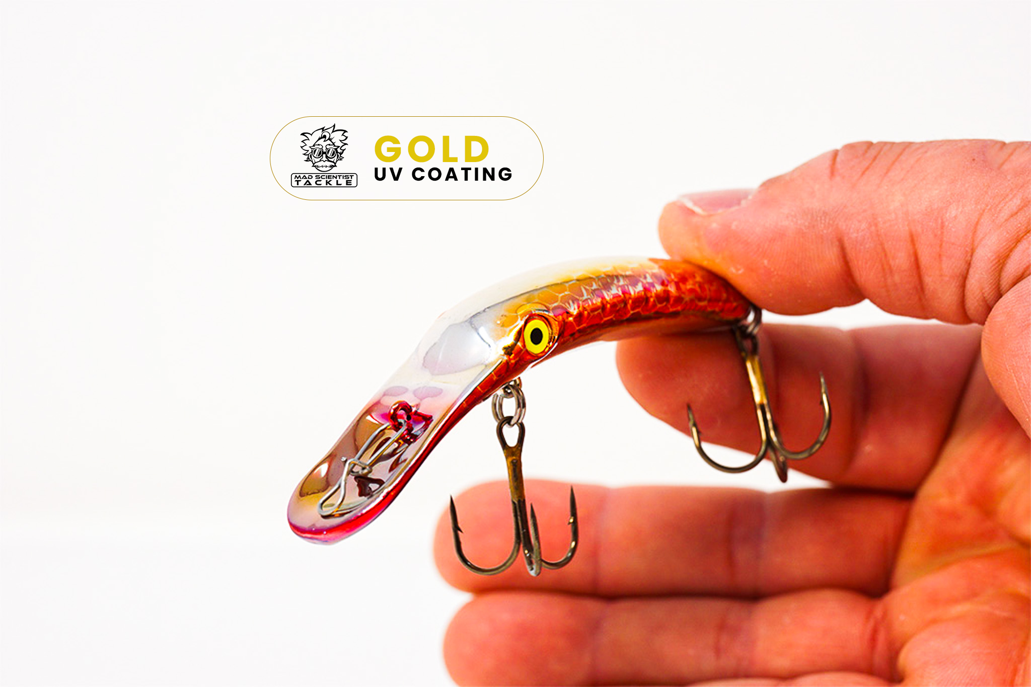 Yakima Met Orange Pirate 3.5" Mag Lip - Mad Scientist Technology Gold UV Coating