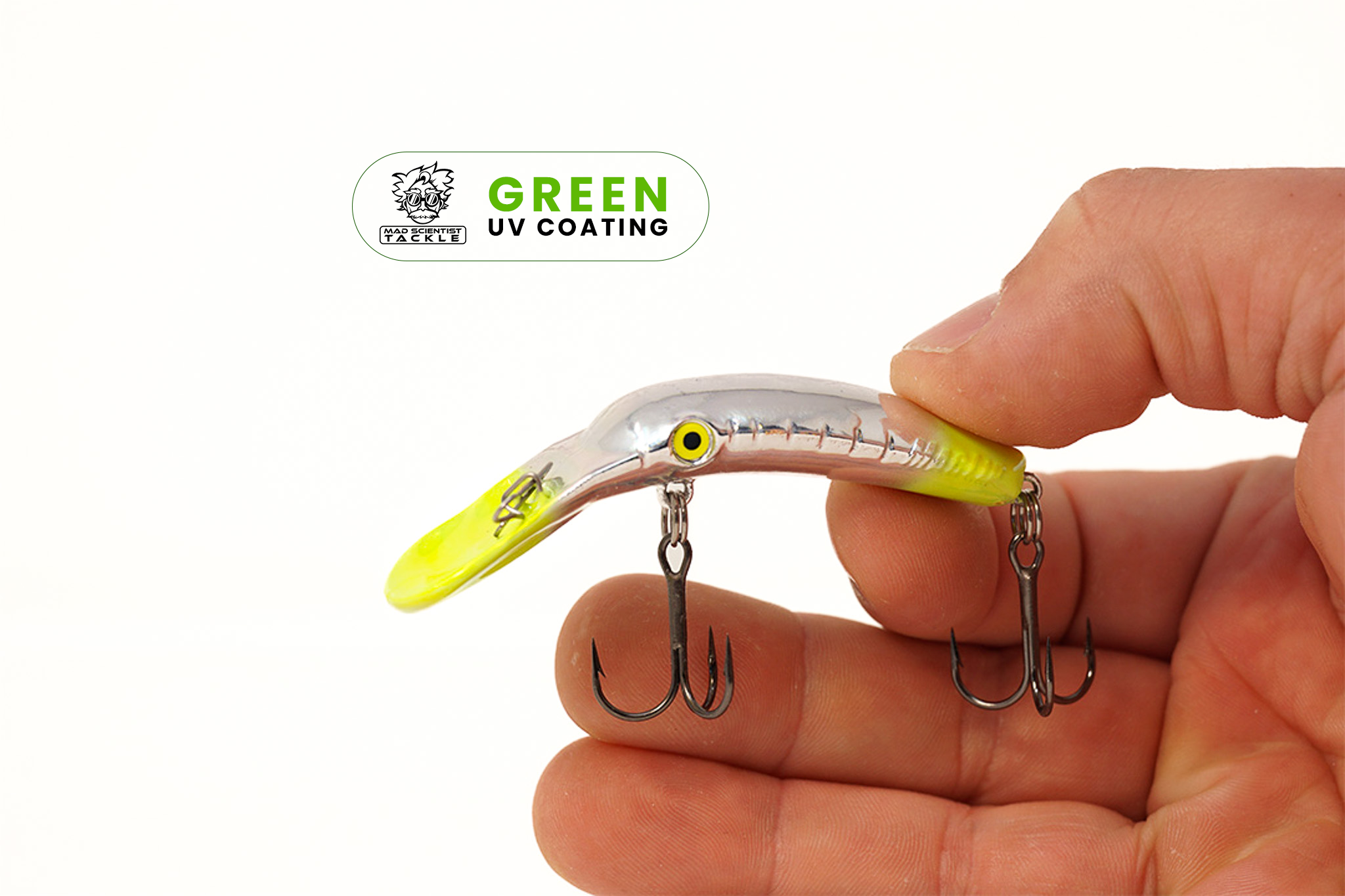 Yakima Double Trouble 3" Mag Lip - Mad Scientist Technology Green UV Coating