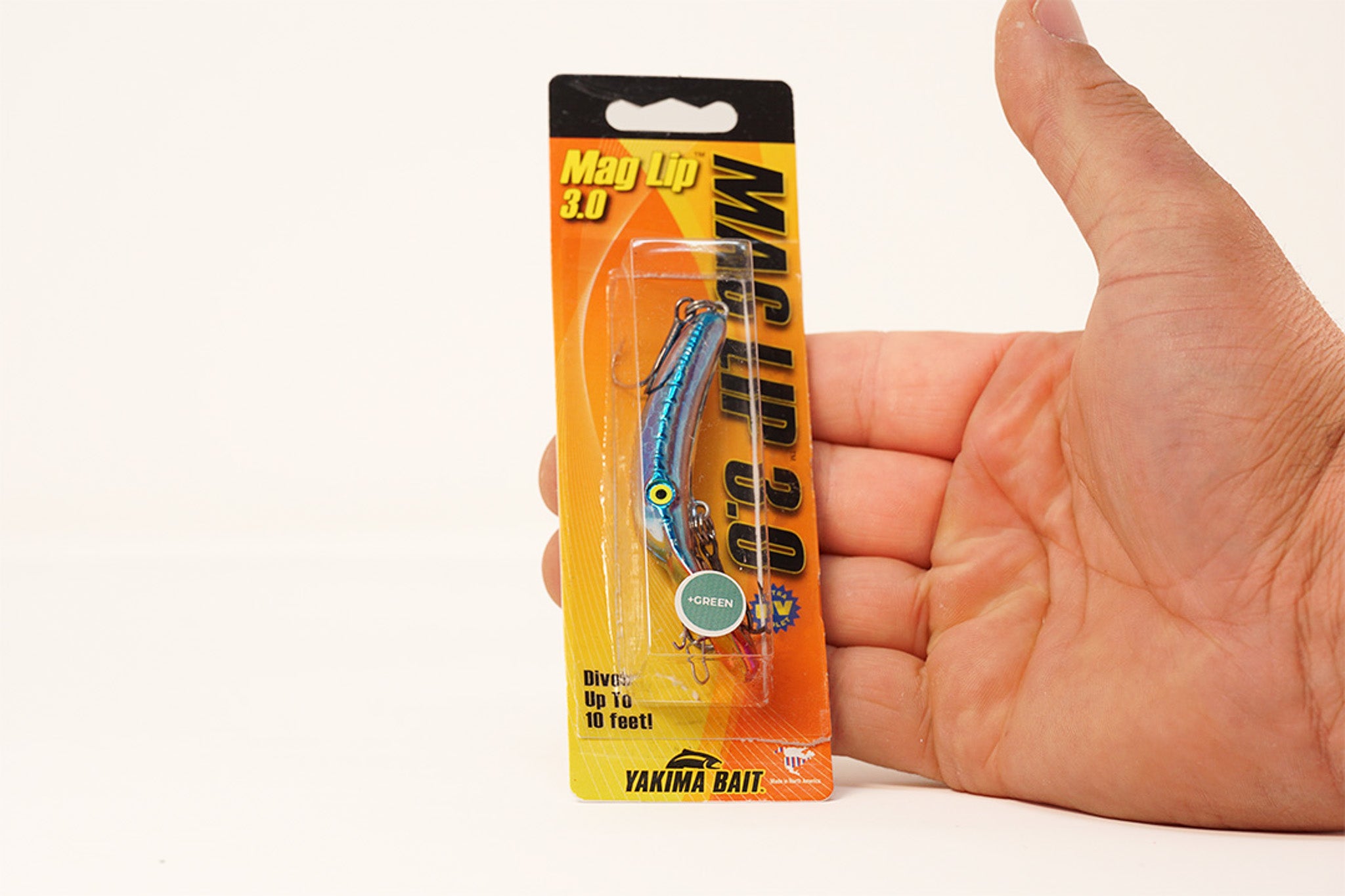 Yakima Met Silver Blue Pirate 3" Mag Lip - Mad Scientist Technology Green UV Coating