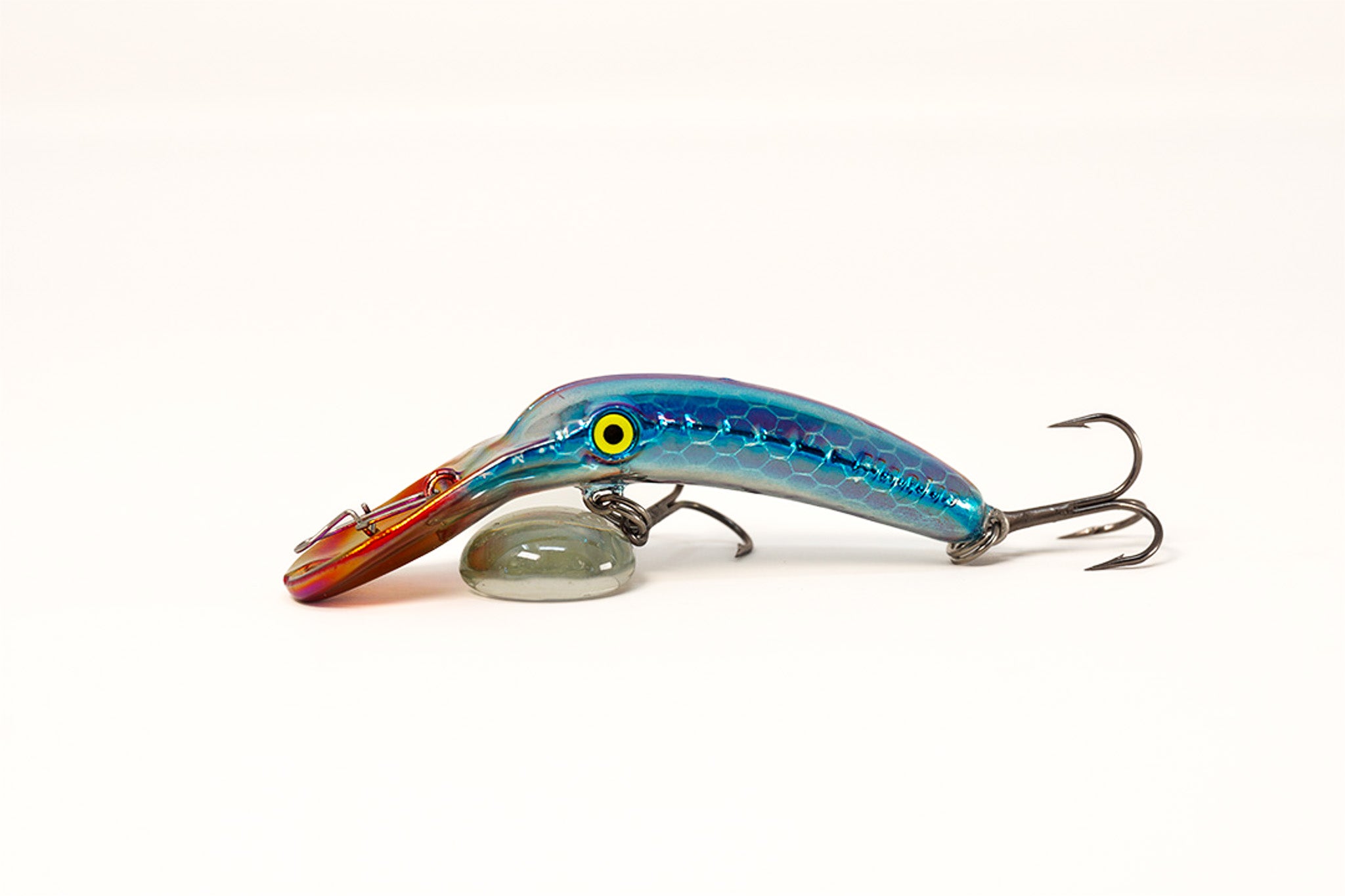 Yakima Met Silver Blue Pirate 3" Mag Lip - Mad Scientist Technology Green UV Coating
