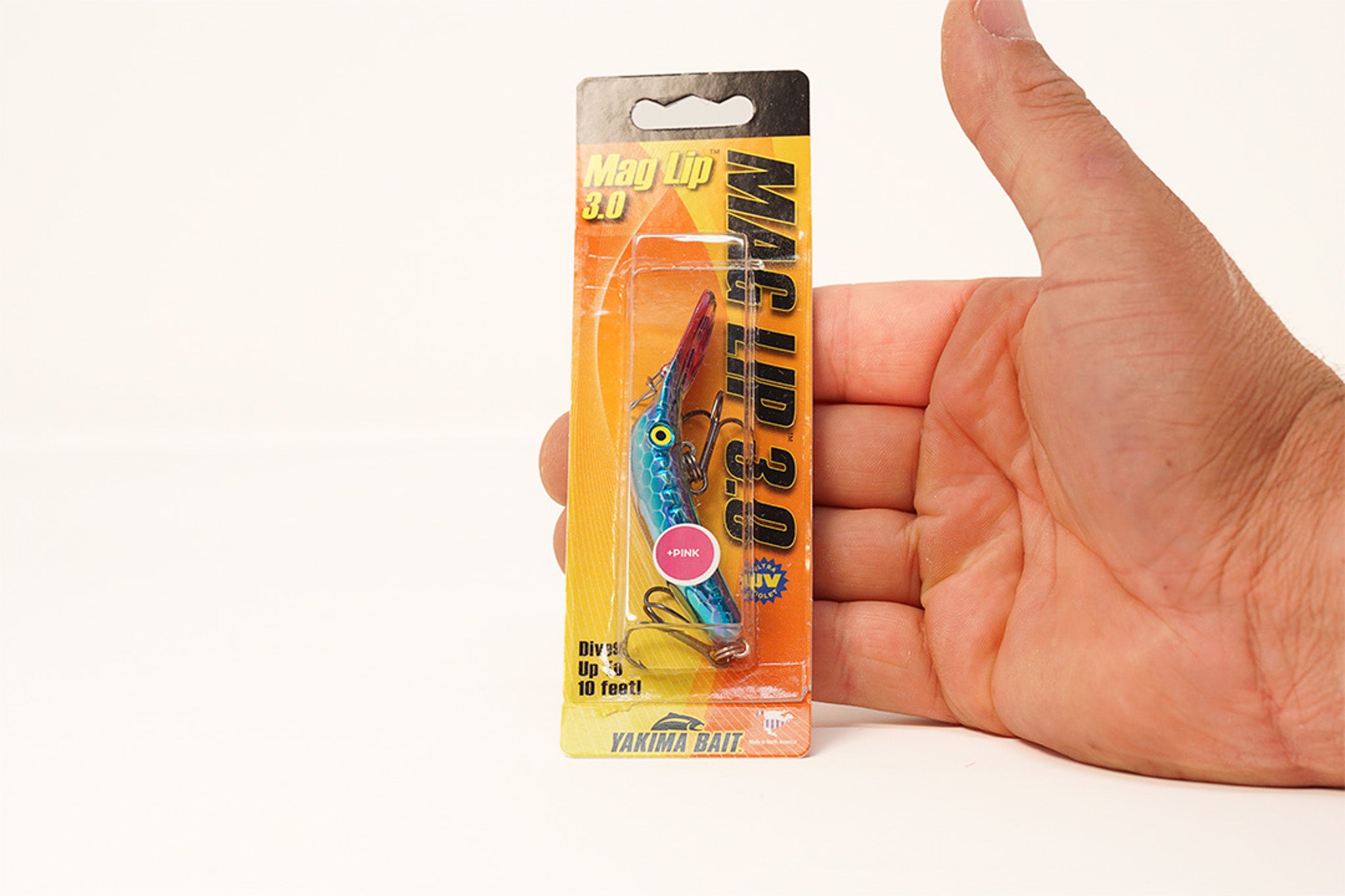 Yakima Met Silver Blue Pirate 3" Mag Lip - Mad Scientist Technology Pink UV Coating