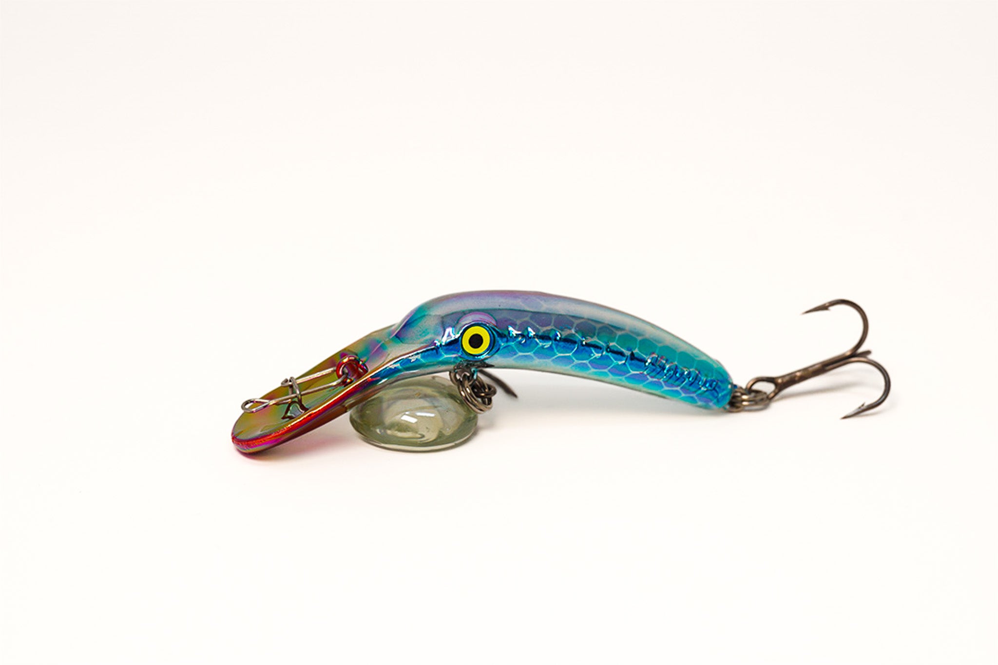 Yakima Met Silver Blue Pirate 3" Mag Lip - Mad Scientist Technology Pink UV Coating