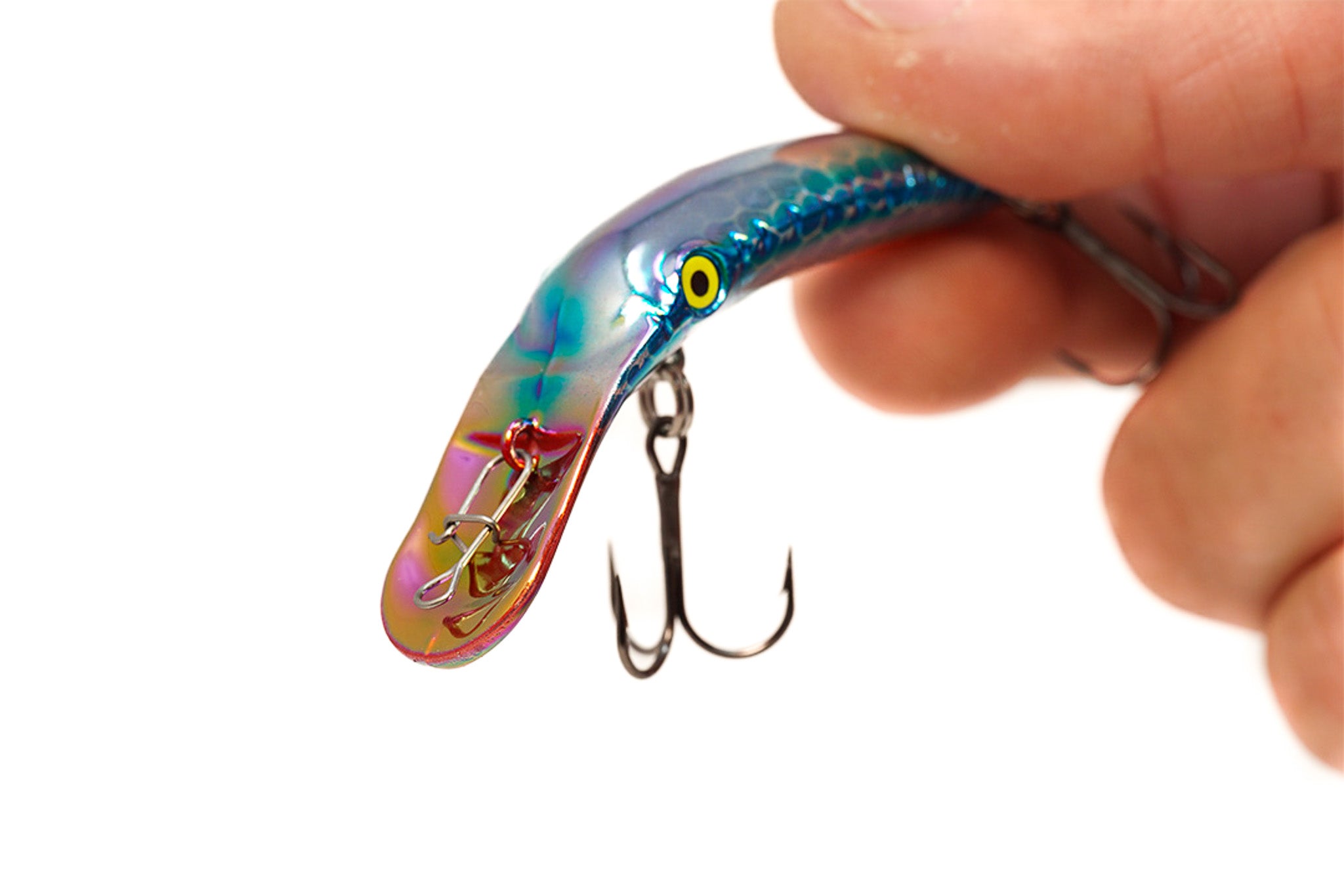 Yakima Met Silver Blue Pirate 3" Mag Lip - Mad Scientist Technology Pink UV Coating