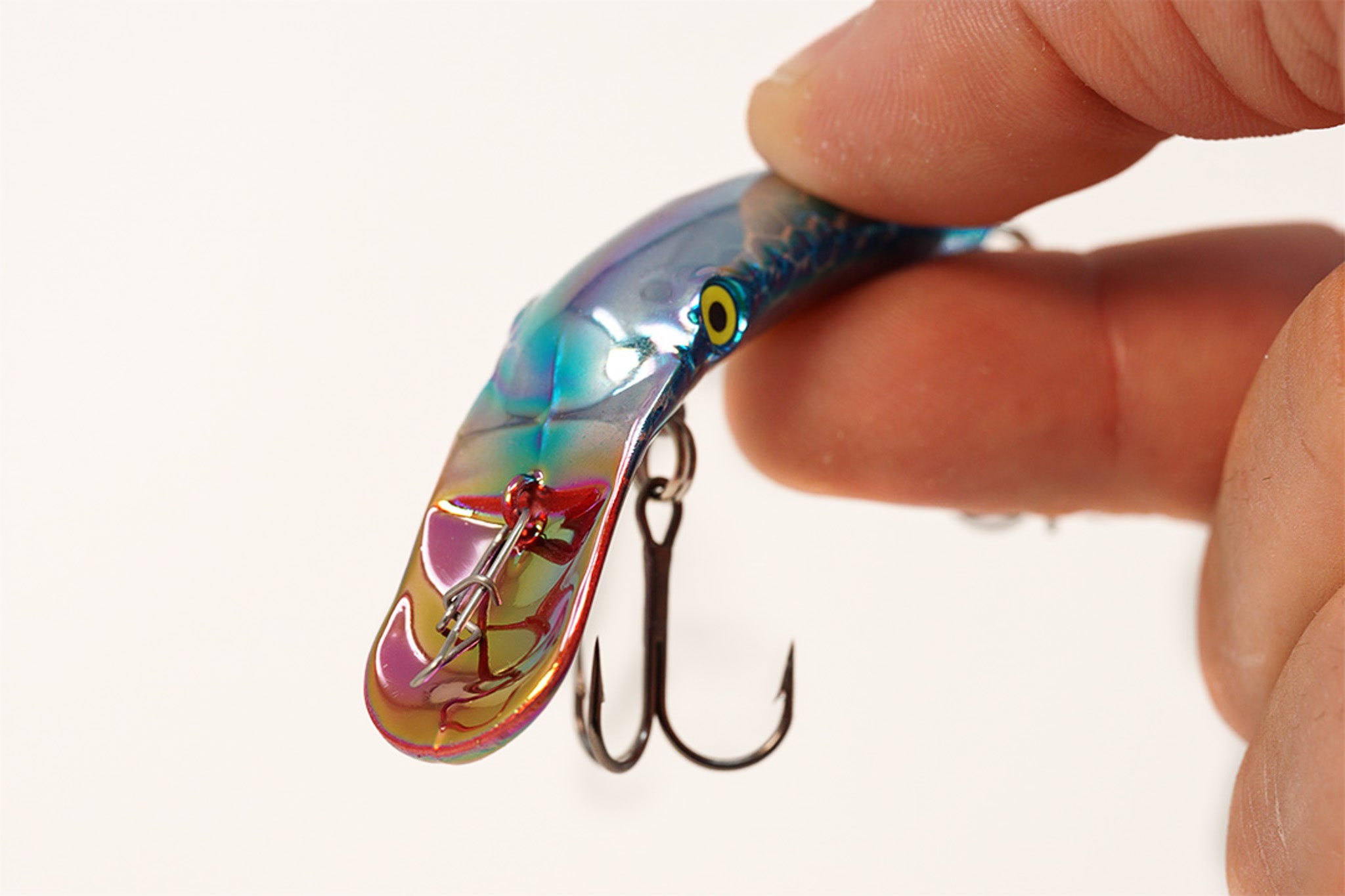 Yakima Met Silver Blue Pirate 3" Mag Lip - Mad Scientist Technology Pink UV Coating