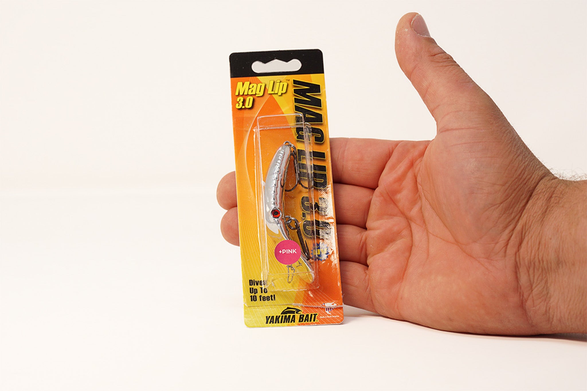 Yakima Metallic Silver 3" Mag Lip - Mad Scientist Technology Pink UV Coating