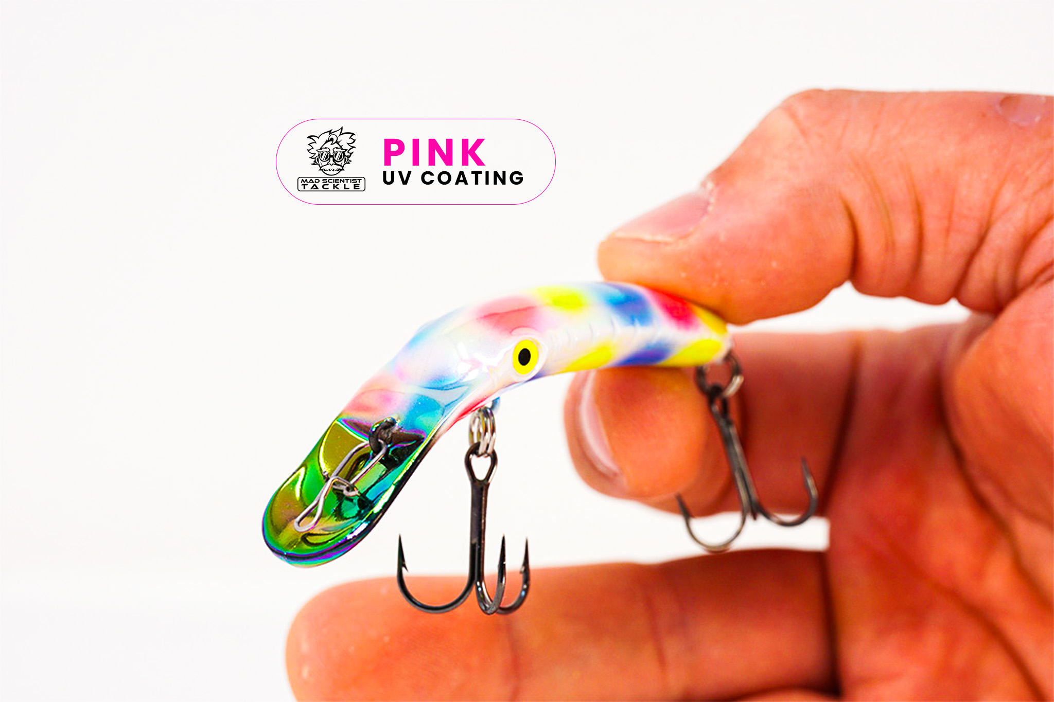 Yakima Mother Of Pearl Black 3" Mag Lip - Mad Scientist Technology Pink UV Coating