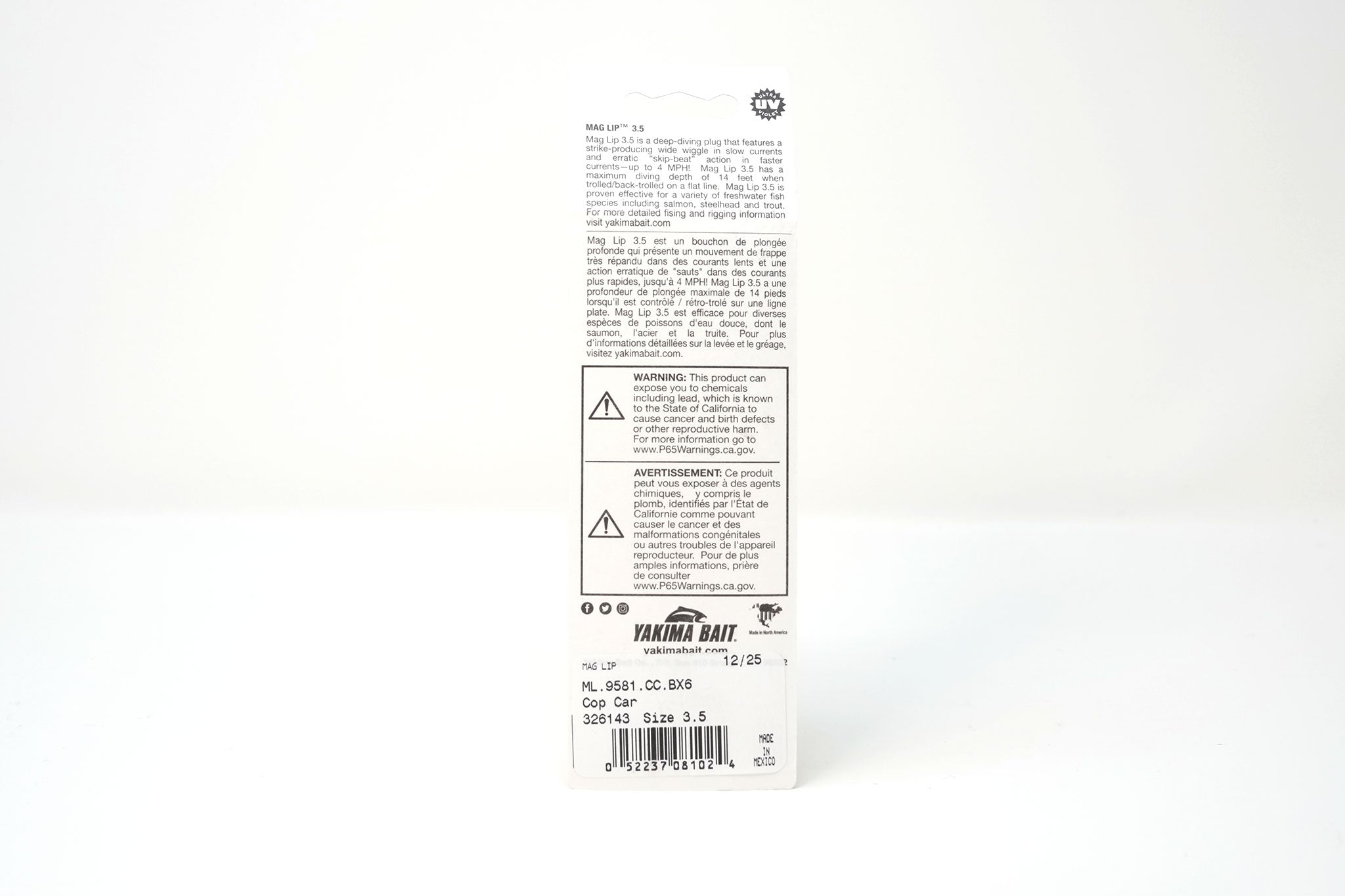 Yakima Cop Car 3.5" Mag Lip - Mad Scientist Technology Green UV Coating