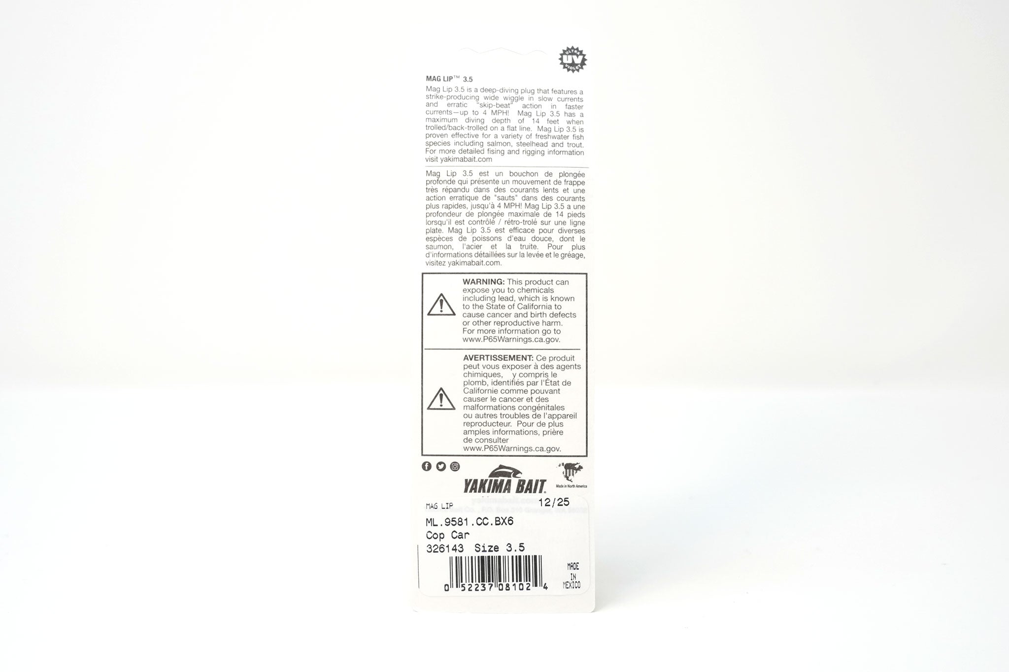 Yakima Cop Car 3.5" Mag Lip - Mad Scientist Technology Pink UV Coating