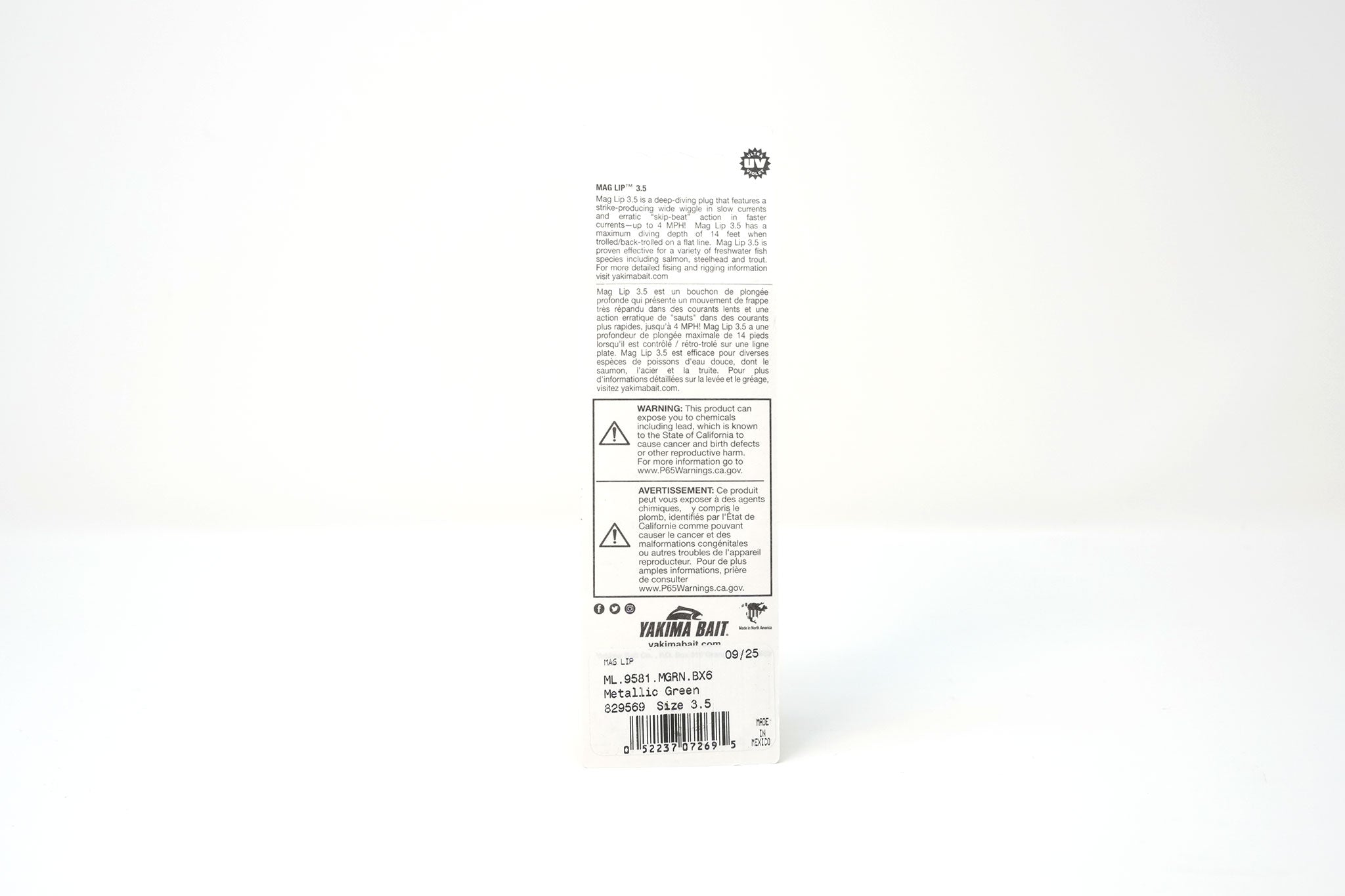 Yakima Metallic Green 3.5" Mag Lip - Mad Scientist Technology Pink UV Coating