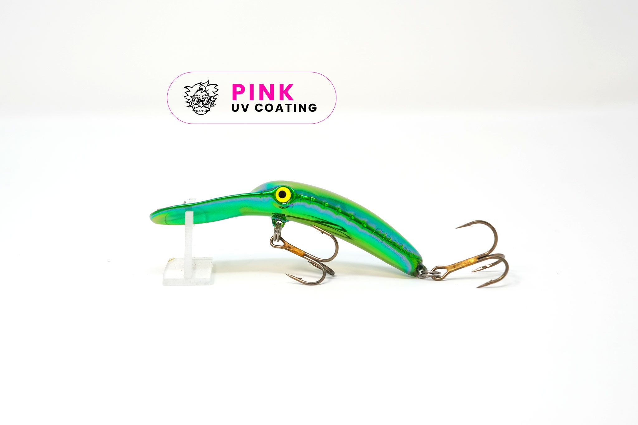 Yakima Metallic Green 3.5" Mag Lip - Mad Scientist Technology Pink UV Coating