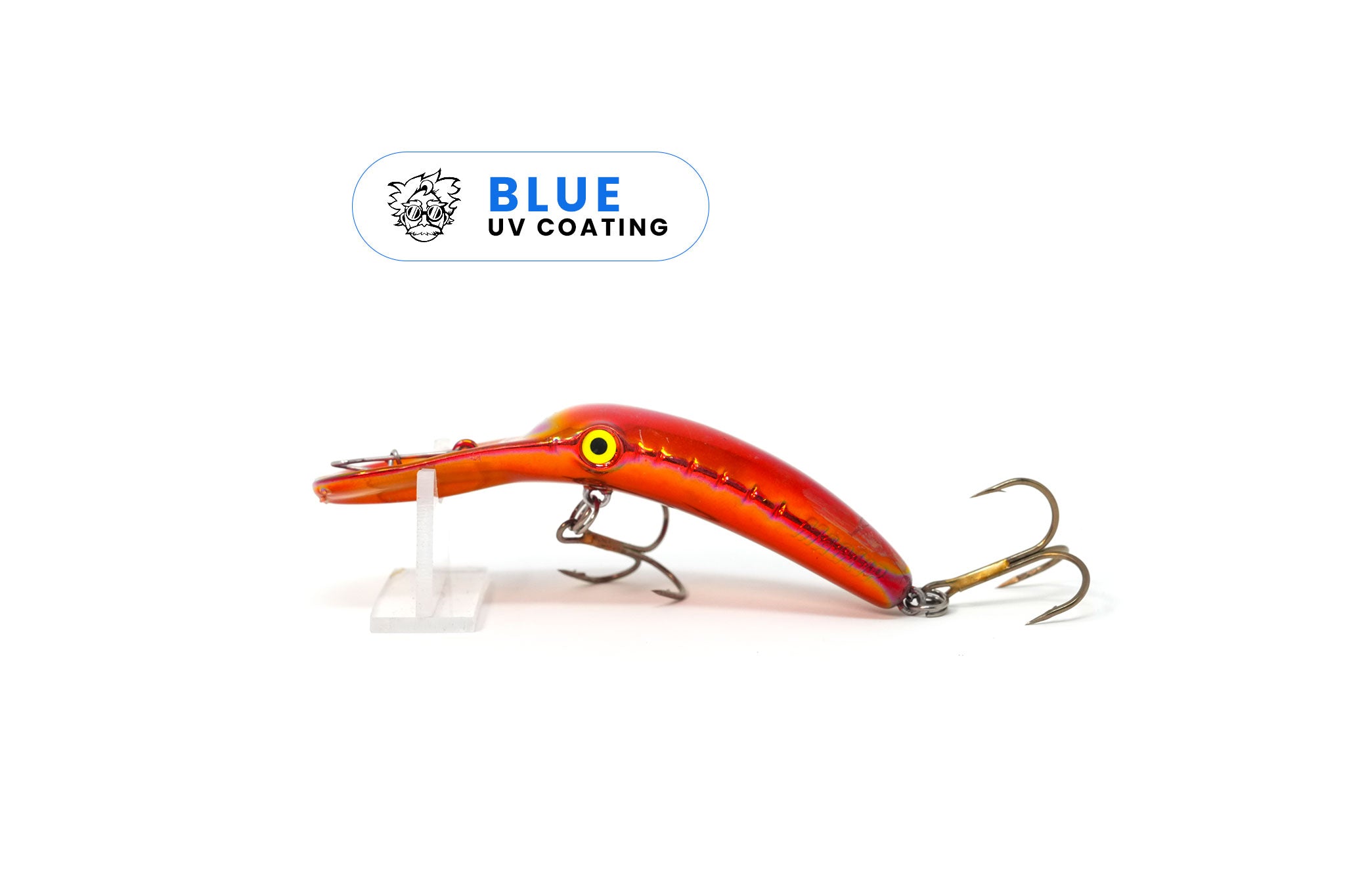 Yakima Metallic Red 3.5" Mag Lip - Mad Scientist Technology Blue UV Coating