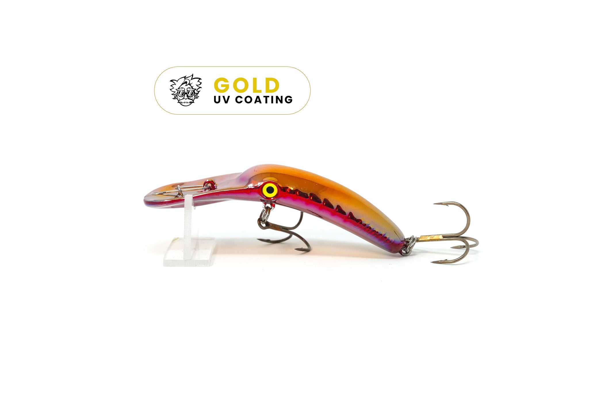 Yakima Metallic Red 3.5" Mag Lip - Mad Scientist Technology Gold UV Coating