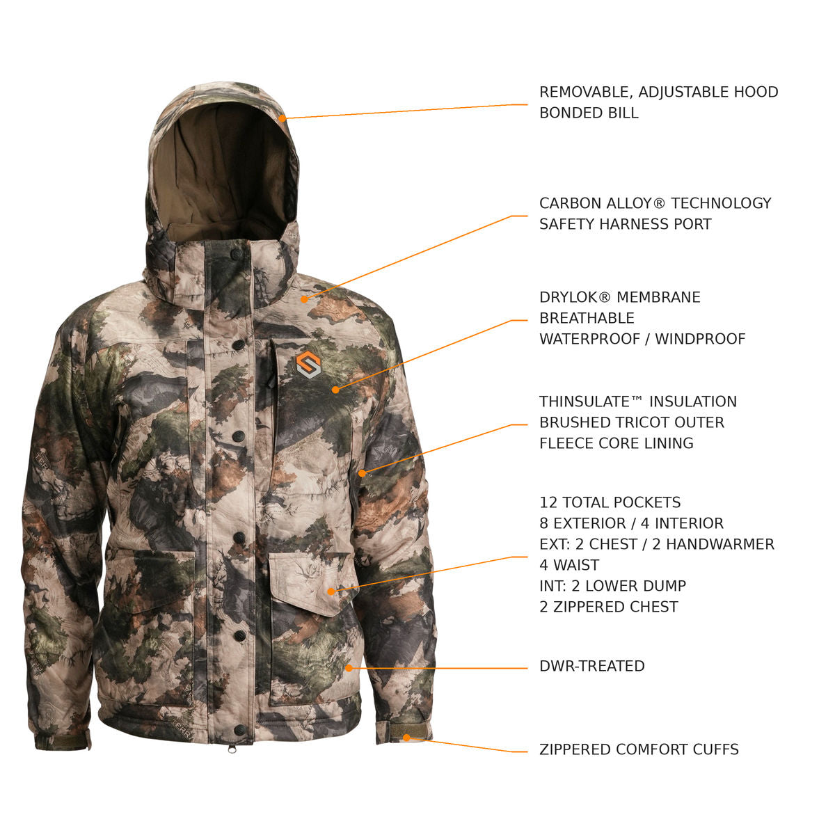 Women's Alpha Elite jacket callout