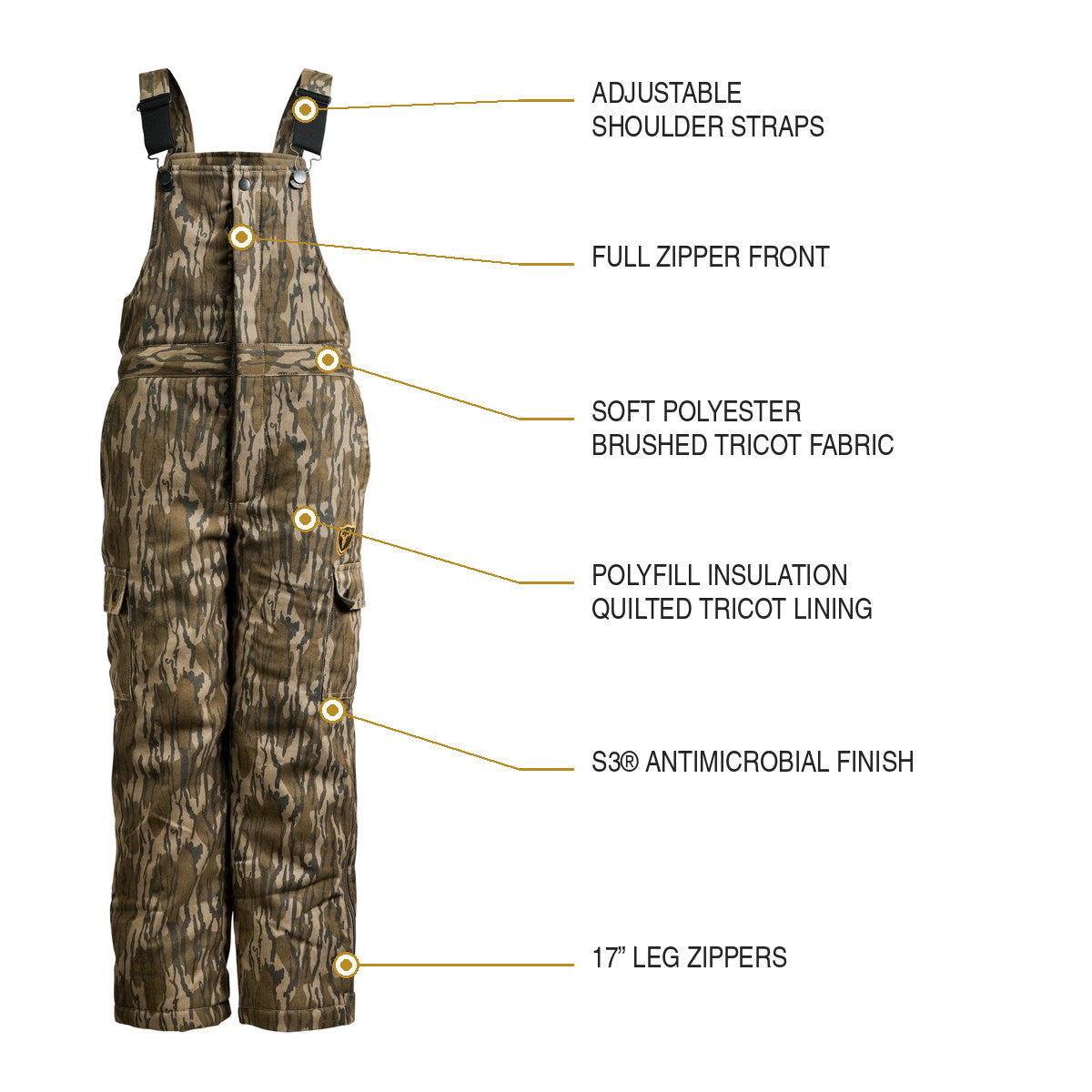 Shield Series Youth Commander Bib