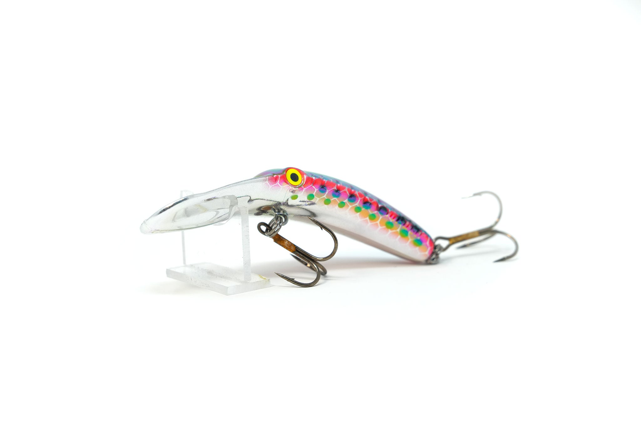 Yakima Metallic Rainbow Trout 3.5" Mag Lip - Mad Scientist Technology Pink UV Coating
